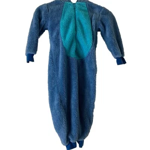 Disney Stitch Hooded Jumpsuit Costume Pajamas Size 4 - Picture 1 of 12