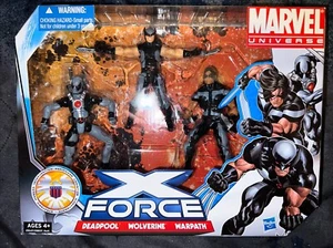 Marvel Universe X-FORCE Team Pack - DEADPOOL WOLVERINE WARPATH Toy Action Figure - Picture 1 of 3