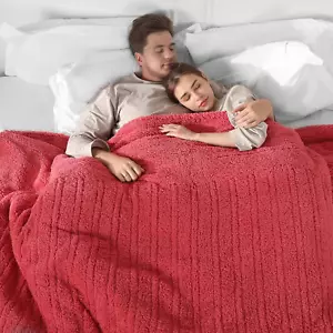 Queen Size Heated Blanket, Electric Blanket Queen Dual Control Washable with 5 H - Picture 1 of 6