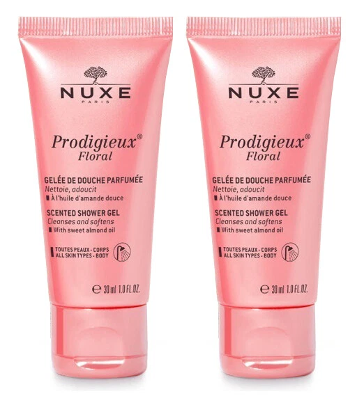 Nuxe Prodigieux Florale Floral Scented Shower Gel Body Wash DUO 2 x 30ml