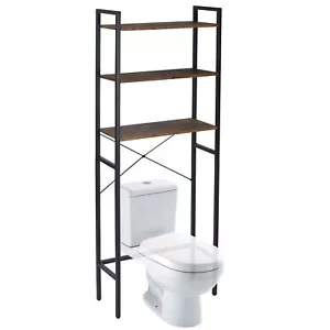 Scaffale per archiviazione WC a 3 livelli scaffali per bagno sopra toilette risparmio di spazio - Foto 1 di 17