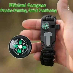 DAS ULTIMATIVE OUTDOOR SURVIVAL ARMBAND - NEU - 1 PAAR - Bild 1 von 6