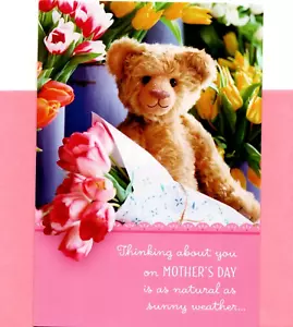 Happy Mother's Day brauner Teddybär Bären Zeit zusammen Markenzeichen Grußkarte - Bild 1 von 3