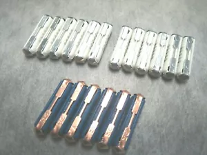 White 8A & Blue 25A Fuse Audi VW Porsche Made in Germany Pack of 18 Ships Fast! - Picture 1 of 5