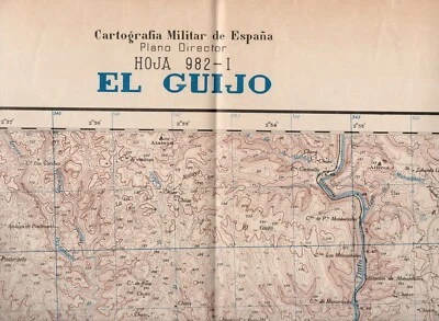MAPA TOPOGRAFICO "EL GUIJO" 982-I  ESCALA 1:25000 # 1201 - Imagen 1 de 2
