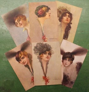 Illustrator Corbella - Girlie - 6 Postcards - Bild 1 von 1