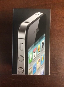 iPhone 4 16 GB caja vacía negra con bandeja MC676LL/A - Imagen 1 de 12