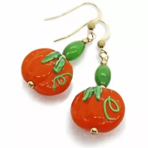 Pendientes de calabaza de vidrio con lámpara de Halloween/otoño de SoniaMcD - Imagen 1 de 19