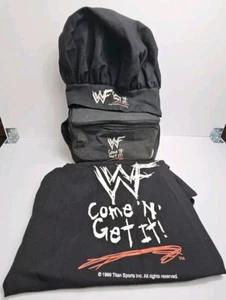 WWF 1999 Come 'N' Get It! Attitude Era Memorabilia Lot Lunch Box Chef Hat Apron - Picture 1 of 8