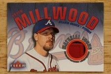 2001 Fleer Genuine Material Issue Atlanta Braves Baseball Card KM Kevin Millwood
