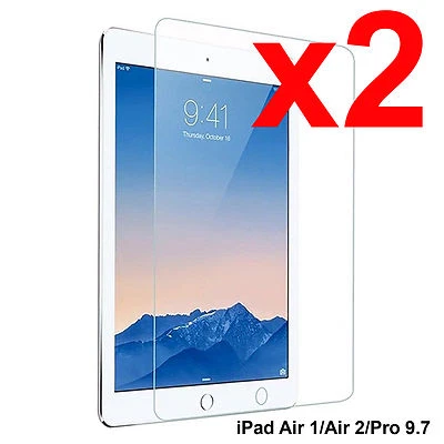x2 Full Anti-scratch film for Apple iPad AIR 1 2 PRO 9.7 inch screen protector  - Image 1 of 2