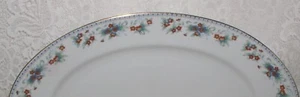 Plato para servir ovalado azul naranja Favolina China hecho en Polonia - Imagen 1 de 5