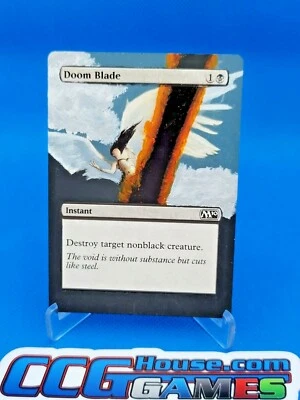Doom Blade - Magic 2010 M10 Unique Altered Card MTG *CCGHouse* - Image 1 of 4