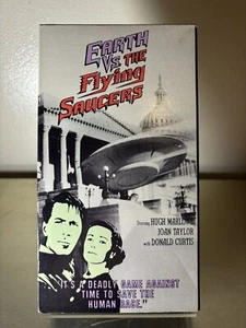 Earth Vs. the Flying Saucers VHS Vintage Sci-Fi Movie 1956 Aliens SCI FI (1989) - Picture 1 of 3