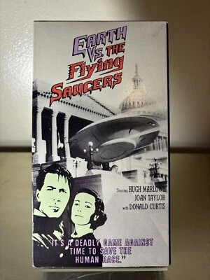 Earth Vs. the Flying Saucers VHS Vintage Sci-Fi Movie 1956 Aliens SCI FI (1989) - Image 1 of 3
