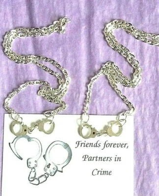 2 x FRIENDSHIP Halsketten + Karte - "Friends forever Partners In Crime" - Bild 1 von 3