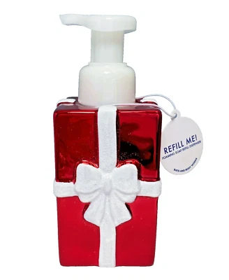 Bath Body Works PRESENT GIFT Foaming Soap Dispenser Christmas Bow  FREE SHIP - Image 1 of 2