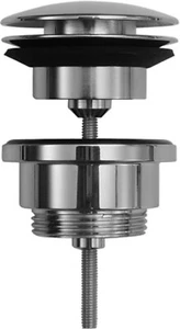 Duravit 0050521000 Push open Ventil Slotted Waste, Chrome 50521000 - Picture 1 of 2