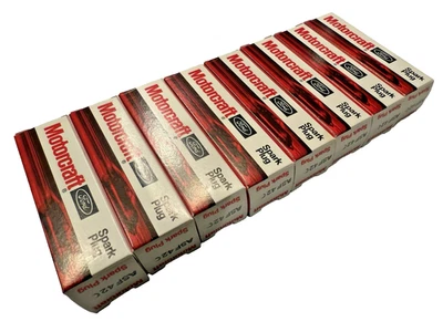 NEW OEM NOS 1982-1995 FORD MUSTANG ASF42C MOTORCRAFT 8-PACK SPARK PLUG KIT 5.0L - Image 1 of 4