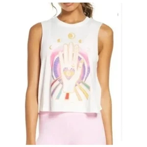 Spiritual Gangster Hamsa Moon Phases Tank Size XS - Picture 1 of 9