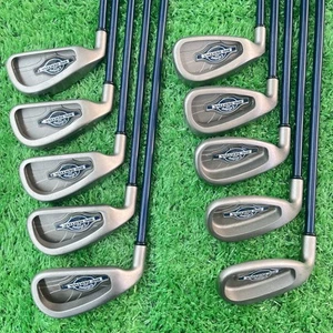 Callaway Bigbertha X-12 Iron Set 3-9+Pw+Aw+Sw Super JV200 Flex-R 10pcs LH - Picture 1 of 9