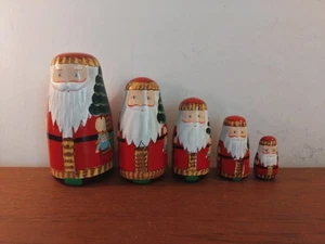 VINTAGE WEIHNACHTSMANN RUSSISCHE PUPPEN X5 - Bild 1 von 17