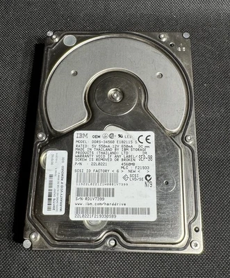 IBM 22L0221 DDRS-34560 4.5GB 68-Pin 7200 RPM 3.5-Inch WIDE SCSI Hard Drive - Image 1 of 4