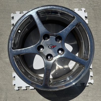 2000-2004; C5; Polished FRONT wheel; USED  GM 17x8.5 - Image 1 of 4