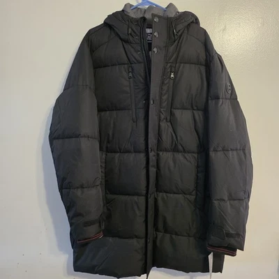 Michael Kors Men’s Hooded Puffer Jacket Black Medium NWT $325 MSRP Winter Coat - Image 1 of 4