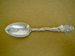 Soldier's Monument Pottsville, Pa. STERLING SILVER Souvenier Collectible SPOON - Picture 1 of 6