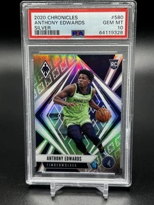 2020 Panini Chronicles #580 Anthony Edwards Silver PSA 10 Rookie - Bild 1 von 2