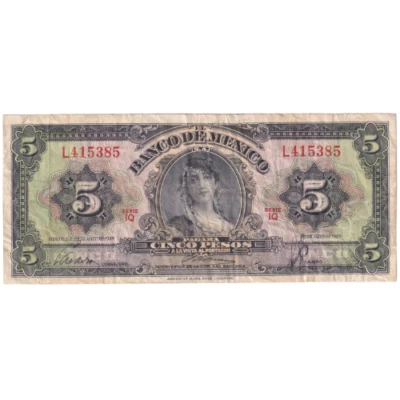 Mexico 1959 5 Pesos L415385 - Image 1 of 2