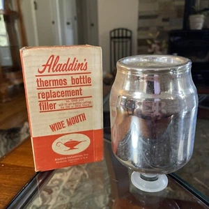 Vintage NOS Aladdin Thermos Bottle Replacement Filler No. 090B Pint Wide Mouth - Picture 1 of 8