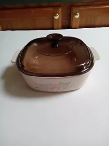 VTG Corning Ware Symphony Casserole Dish A-2-B w/A-9-C Amber Lid - Picture 1 of 5