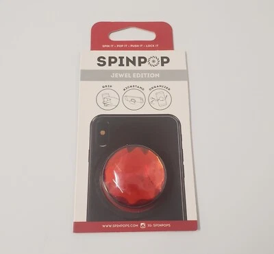 Spin Pop 迷你手机手柄红色珠宝版支架新品 — 第 1/4 张图片