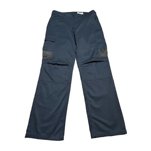 Cintas Cargo Pants Women's 10 Reg 32 Work Navy Reinforced Pockets Double Knee - Picture 1 of 10