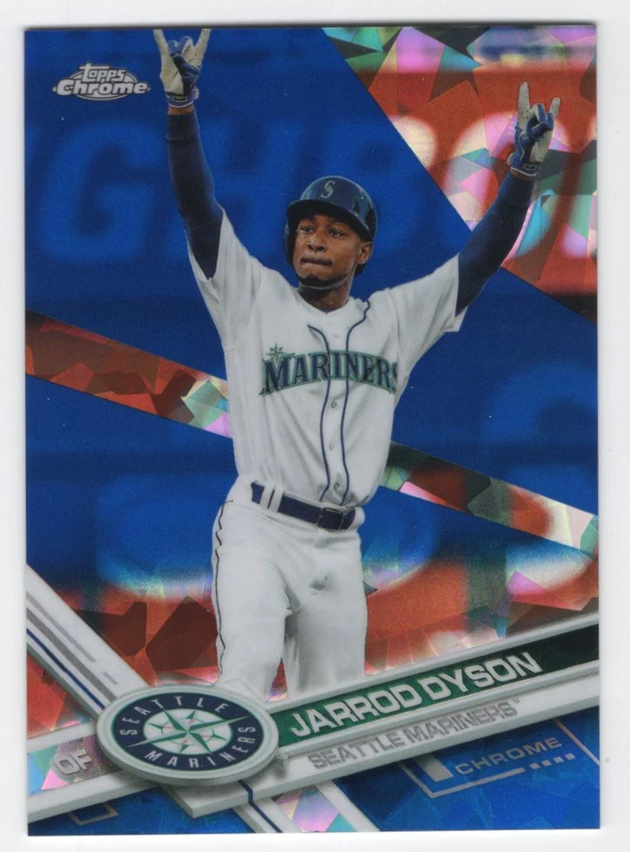 2017 Topps Chrome Sapphire Edition Print Run 250 Jarrod Dyson #489 Seattle - Image 1 of 2