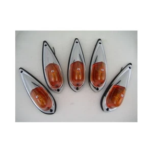 (5) Amber Cab Roof RV Truck Semi Clearance Marker Lights - Picture 1 of 2