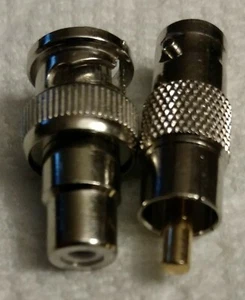 BNC-male to audio-female and BNC-female to audio-male connector set - Picture 1 of 2