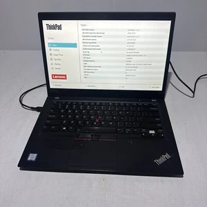 Lenovo Thinkpad T490s 14" Laptop i5-8365u 8gb Ram No Drives Boots Bios Read Desc - Afbeelding 1 van 12