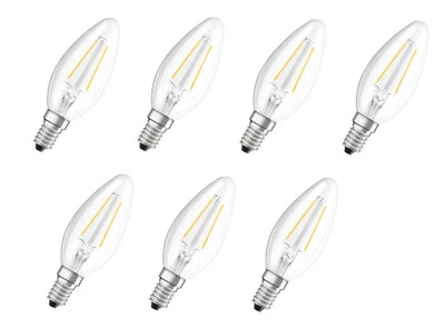 7x Osram STAR Classic B15 LED Kerze E14 1,5W = 15W warmweiß EEK:F (Spektrum A-G) - Bild 1 von 3