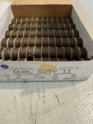 Coats America Prefilled Bobbins 72 Khaki 22 Yards 709147  - Image 1 of 3