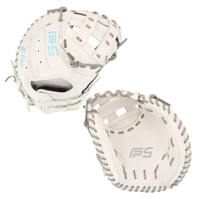 SSK FP5 34" Fastpitch Softball Catcher's Mitt FP5-3400WHTGRYSAX12 - Image 1 of 4