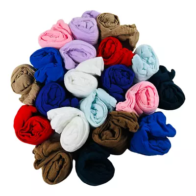 20 Pair Pack Assorted Fashion Colors Sheer Nylon Knee Highs Made In USA - Image 1 of 3