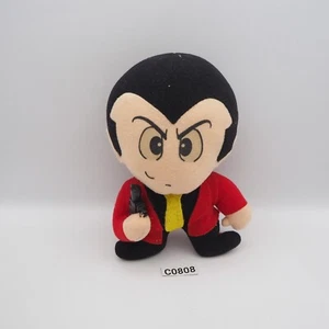 Lupin C0808 The Third Banpresto 1992 Peluche 6" BASURA USADA Muñeca de peluche Japón - Imagen 1 de 7