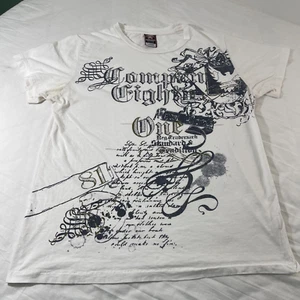 Company 81 Authentic Brand Men's Large Graphic White T-Shirt - Picture 1 of 6
