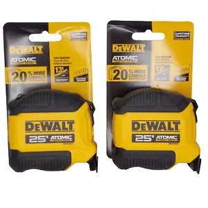 Dewalt 25' Atomic Compact Serie Maßband NEU auf Karte (2er Pack) - Bild 1 von 3