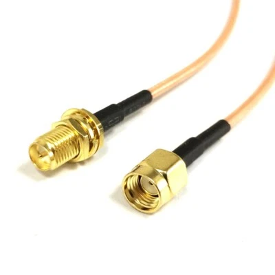 WiFi Antenna EXTENSION Cable/Lead Wireless RP SMA male to female 1M 3FT NEW HOT - Image 1 of 4