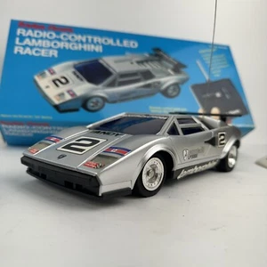Radio Shack Mint Lamborghini Countach LP500S RC Car Tested Turns On No Movement - Picture 1 of 19