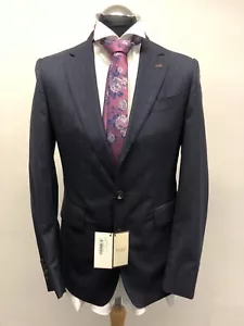 THOMAS PINK SUIT JACKET/BLAZER PURE WOOL IN NAVY STRPE 38R BNWT - Picture 1 of 8